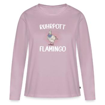 Taubenzüchter Brieftauben Geschenk - Frauen Premium Bio Langarmshirt - Altrosa - Vorne - Julia (174cm)