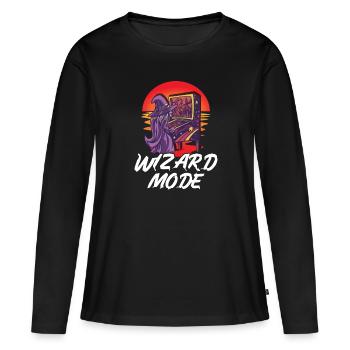 Arcade-Maschinen Spiel Lifes Retro Flipper Flipper - Frauen Premium Bio Langarmshirt - Schwarz - Vorne - Julia (174cm)