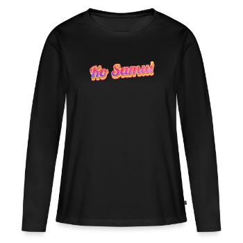 Vintage Thaïlande Vacances Asie Thaï Ko Samui - T-shirt manches longues Premium bio Femme - noir - Devant - Julia (174cm)