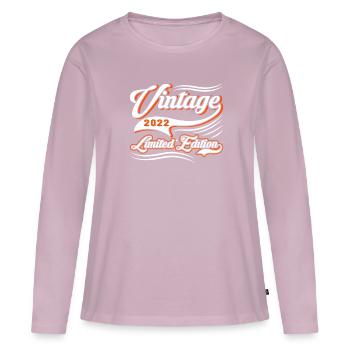 Limited Edition 2022 Vintage - Women's Premium Organic Long Sleeve Shirt - dusky pink - Front - Julia (174cm)