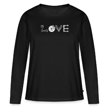 LOVE Tuning PS-Lovers Car Screwdriver - T-shirt manches longues Premium bio Femme - noir - Devant - Julia (174cm)