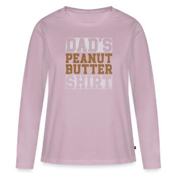 Dads Peanut Butter - Frauen Premium Bio Langarmshirt - Altrosa - Vorne - Julia (174cm)