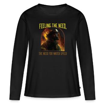 Feeling The Need The Need For Water Speed - Women's Premium Organic Long Sleeve Shirt - black - Front - Julia (174cm)