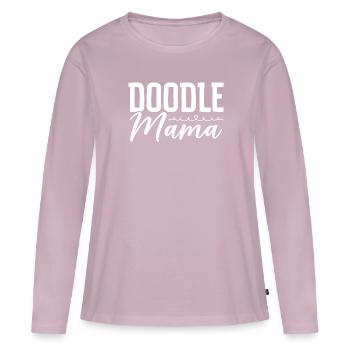 Frauen Doodle Mama Labradoodle Goldendoodle - Frauen Premium Bio Langarmshirt - Altrosa - Vorne - Julia (174cm)