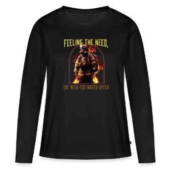Feeling The Need The Need For Water Speed - Women's Premium Organic Long Sleeve Shirt - black - Front - Julia (174cm)
