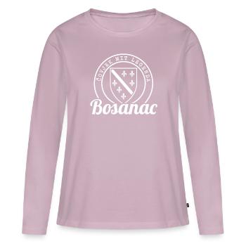 Covjek with Legenda - Bosanac Bosna Bosnia - Women's Premium Organic Long Sleeve Shirt - dusky pink - Front - Julia (174cm)