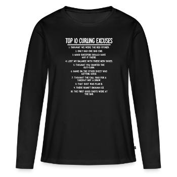 Locken - Frauen Premium Bio Langarmshirt - Schwarz - Vorne - Julia (174cm)