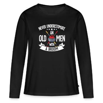 Locken - Frauen Premium Bio Langarmshirt - Schwarz - Vorne - Julia (174cm)
