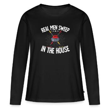 Locken - Frauen Premium Bio Langarmshirt - Schwarz - Vorne - Julia (174cm)