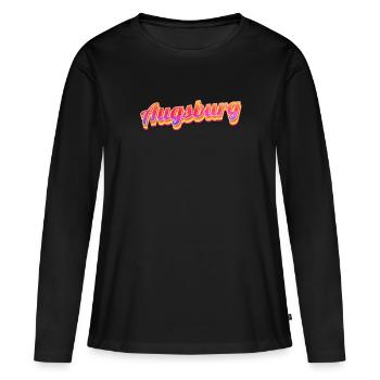 Augsburgerin Augsburger Augsbourg - T-shirt manches longues Premium bio Femme - noir - Devant - Julia (174cm)