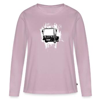 Multicar M25 Multicar Nouveaux camions Multricar - T-shirt manches longues Premium bio Femme - rose poudré - Devant - Julia (174cm)