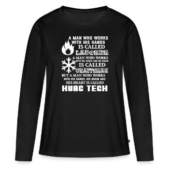 HVAC Technician Proud To Be A HVAC Technician - Women's Premium Organic Long Sleeve Shirt - black - Front - Julia (174cm)