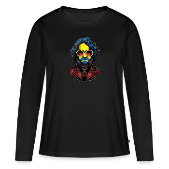 Le communisme a quitté le marxisme Karl Marx - T-shirt manches longues Premium bio Femme - noir - Devant - Julia (174cm)