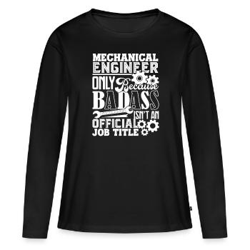 Mechanical Engineer Mechanical Engineer Job Title - Women's Premium Organic Long Sleeve Shirt - black - Front - Julia (174cm)