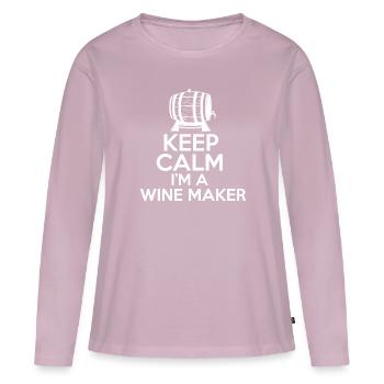 Winzer Wein Spruch für Weinliebhaber - Frauen Premium Bio Langarmshirt - Altrosa - Vorne - Julia (174cm)