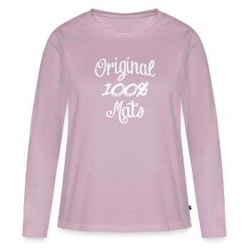 100% Original Mats - Frauen Premium Bio Langarmshirt - Altrosa - Vorne - Julia (174cm)