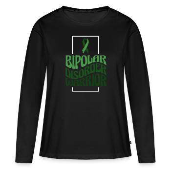 Bewusstsein für bipolare psychische Störungen - Frauen Premium Bio Langarmshirt - Schwarz - Vorne - Julia (174cm)