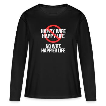 Divorce Séparation Divorce Divorce - T-shirt manches longues Premium bio Femme - noir - Devant - Julia (174cm)