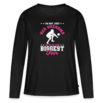 I'm Her Grandma I'm Her Biggest Fan Libero Volleyb - Women's Premium Organic Long Sleeve Shirt - black - Front - Julia (174cm)