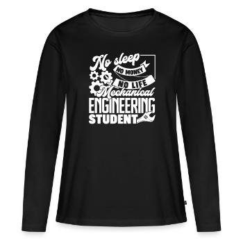 Mechanical Engineer Mechanical Engineering Student - Women's Premium Organic Long Sleeve Shirt - black - Front - Julia (174cm)