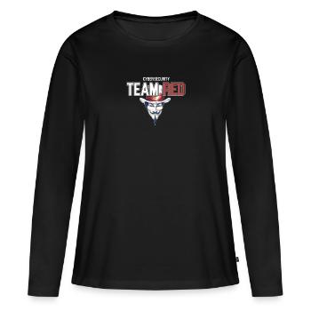Team Red Ascent: White-Hat Cyber Warriors - Frauen Premium Bio Langarmshirt - Schwarz - Vorne - Julia (174cm)