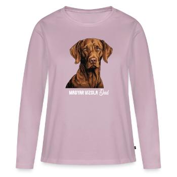Magyar Vizsla - Frauen Premium Bio Langarmshirt - Altrosa - Vorne - Julia (174cm)