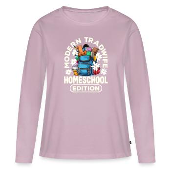 Sip Back Relax and Spice It Up Margarita Mode On - Women's Premium Organic Long Sleeve Shirt - dusky pink - Front - Julia (174cm)