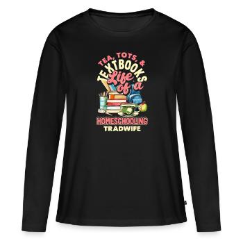 Sip Back Relax and Spice It Up Margarita Mode On - Women's Premium Organic Long Sleeve Shirt - black - Front - Julia (174cm)