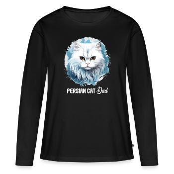 Persian Cat Perser Katze - Frauen Premium Bio Langarmshirt - Schwarz - Vorne - Julia (174cm)