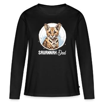 Savane - T-shirt manches longues Premium bio Femme - noir - Devant - Julia (174cm)