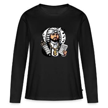 2Bach Funny Internet Meme Crossover Music - Women's Premium Organic Long Sleeve Shirt - black - Front - Julia (174cm)