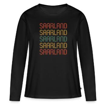 Saarlander Saarlander Saarland - Women's Premium Organic Long Sleeve Shirt - black - Front - Julia (174cm)