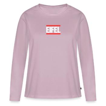 Eifel - Frauen Premium Bio Langarmshirt - Altrosa - Vorne - Julia (174cm)