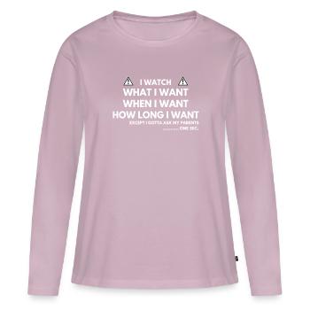 K-Drama Lover Funny KDrama Mom - Women's Premium Organic Long Sleeve Shirt - dusky pink - Front - Julia (174cm)