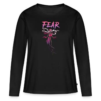 Fairy of Fear - Women's Premium Organic Long Sleeve Shirt - black - Front - Julia (174cm)