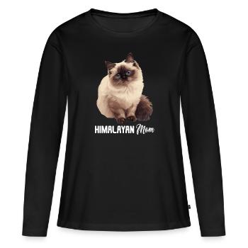 Chat de l’Himalaya Colourpoint Katze - T-shirt manches longues Premium bio Femme - noir - Devant - Julia (174cm)