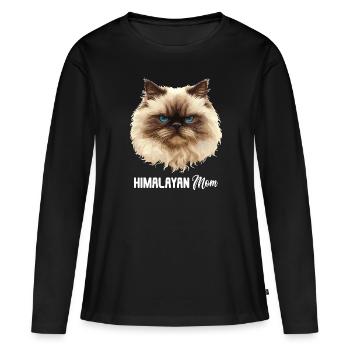 Chat de l’Himalaya Colourpoint Katze - T-shirt manches longues Premium bio Femme - noir - Devant - Julia (174cm)