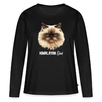 Chat de l’Himalaya Colourpoint Katze - T-shirt manches longues Premium bio Femme - noir - Devant - Julia (174cm)