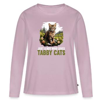 Tabby Kitten Tabby Cat - Women's Premium Organic Long Sleeve Shirt - dusky pink - Front - Julia (174cm)