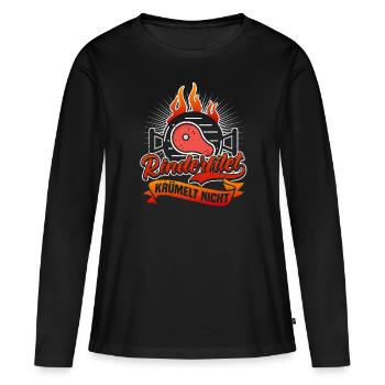 Grilling, Grill Beef tenderloin does not crumble BBQ - Women's Premium Organic Long Sleeve Shirt - black - Front - Julia (174cm)