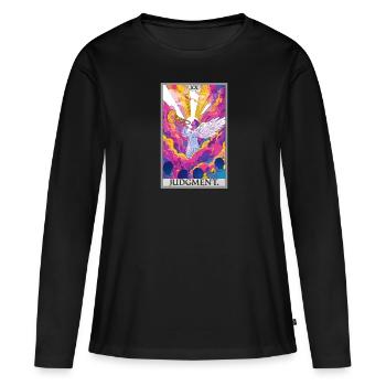 Tarotkarten Tarotkarte 20 Judgment Gericht - Frauen Premium Bio Langarmshirt - Schwarz - Vorne - Julia (174cm)
