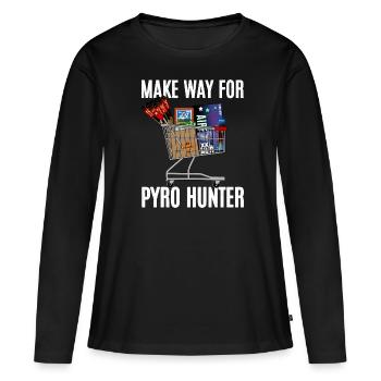 Pyro Hunter - Women's Premium Organic Long Sleeve Shirt - black - Front - Julia (174cm)