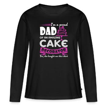 Cake Decorator Cake Decorator Dad - Women's Premium Organic Long Sleeve Shirt - black - Front - Julia (174cm)