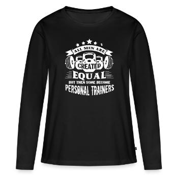 Personal Trainer Proud Personal Trainer - Women's Premium Organic Long Sleeve Shirt - black - Front - Julia (174cm)