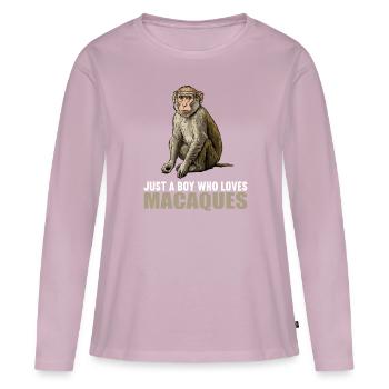 Macaque Macaque - Women's Premium Organic Long Sleeve Shirt - dusky pink - Front - Julia (174cm)