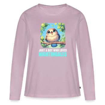 Rossignols Rossignol - T-shirt manches longues Premium bio Femme - rose poudré - Devant - Julia (174cm)
