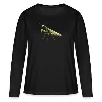 Praying mantises Praying mantis - Women's Premium Organic Long Sleeve Shirt - black - Front - Julia (174cm)