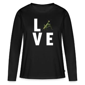 Praying mantises Praying mantis - Women's Premium Organic Long Sleeve Shirt - black - Front - Julia (174cm)