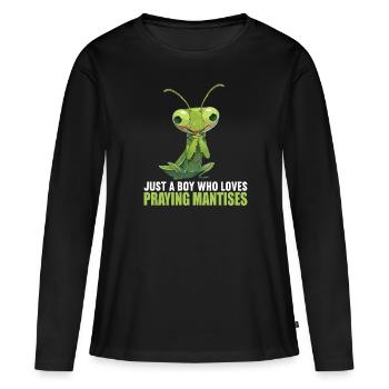 Praying mantises Praying mantis - Women's Premium Organic Long Sleeve Shirt - black - Front - Julia (174cm)