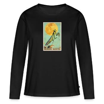 Praying mantises Praying mantis - Women's Premium Organic Long Sleeve Shirt - black - Front - Julia (174cm)